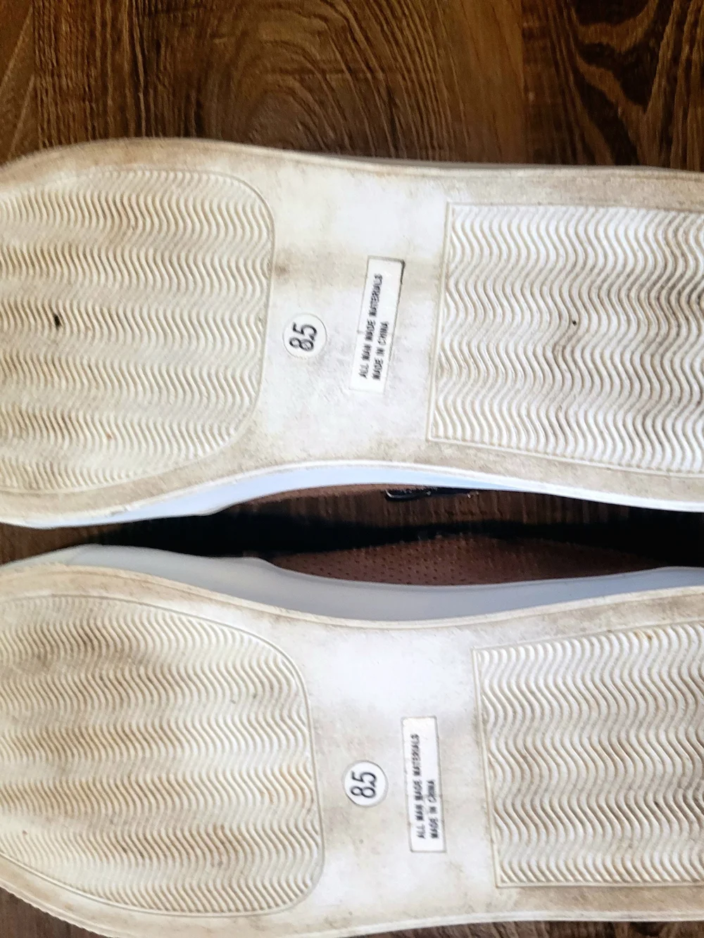Report Women's Perforated Slip-On Sneakers in Taupe/Brown with White Sole